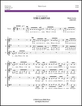 Ubi Caritas SATB choral sheet music cover